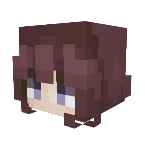 Byan Minecraft avatar head, 3D render