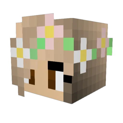 Byannca13 Minecraft avatar head, 3D render