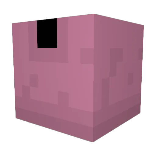 Bybys Minecraft avatar head, 3D render
