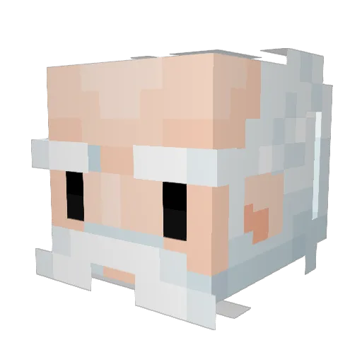 Byceicle Minecraft avatar head, 3D render