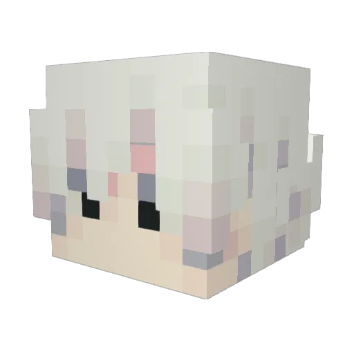 ByeCompani Minecraft avatar head, 3D render