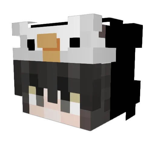ByeZ_ Minecraft avatar head, 3D render