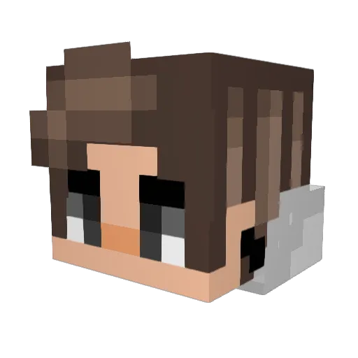 Byeon_Jin Minecraft avatar head, 3D render