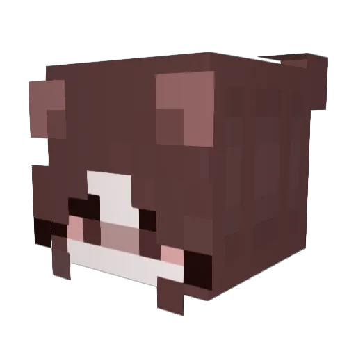 Byggemand_And Minecraft avatar head, 3D render