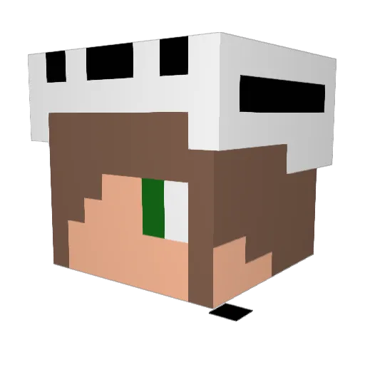 Byglooze Minecraft avatar head, 3D render