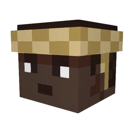 Byklip Minecraft avatar head, 3D render