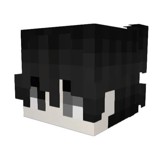 Bylat Minecraft avatar head, 3D render