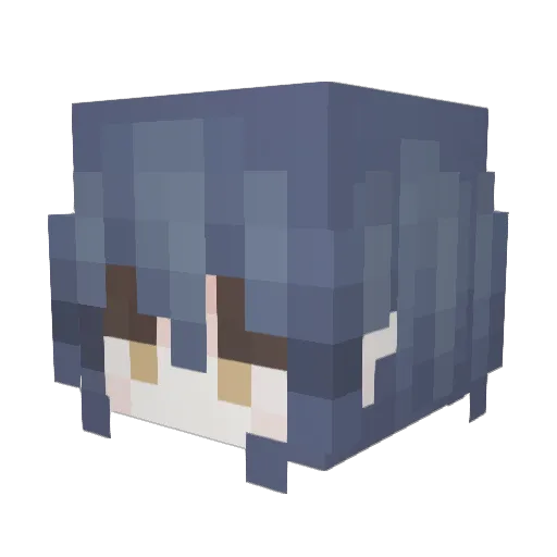 Byleth7458 Minecraft avatar head, 3D render