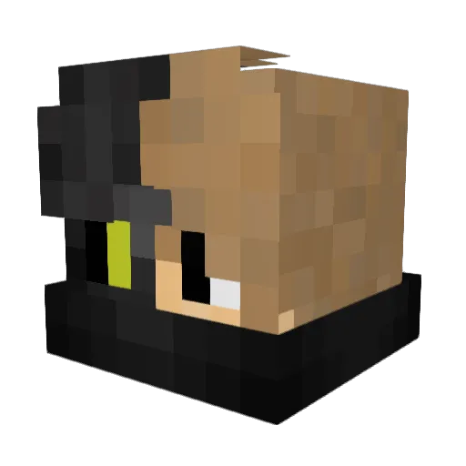 Bylexon Minecraft avatar head, 3D render