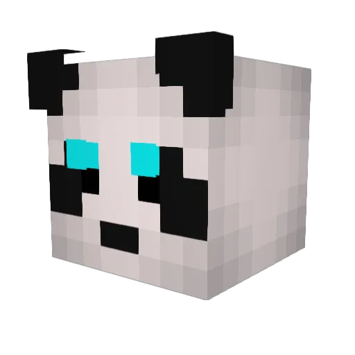Bymati Minecraft avatar head, 3D render