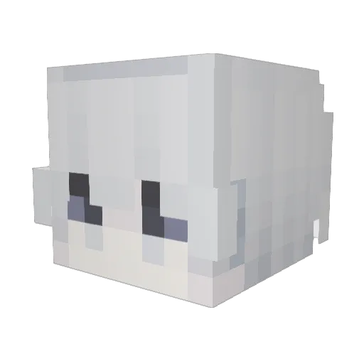 BynBang Minecraft avatar head, 3D render