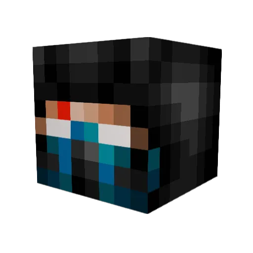 Bynskiii Minecraft avatar head, 3D render