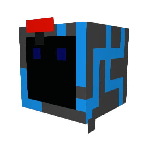 Byocker28 Minecraft avatar head, 3D render