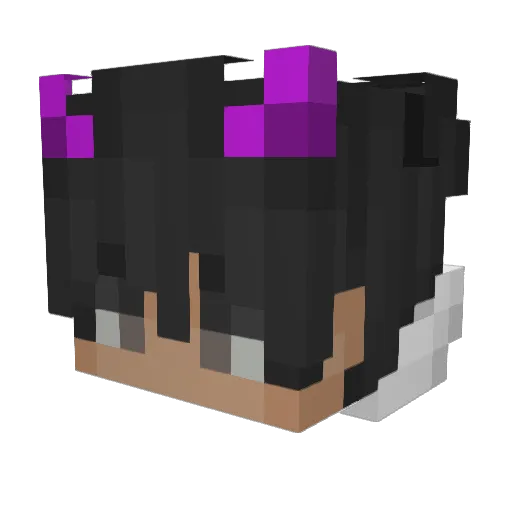 Byon Minecraft avatar head, 3D render