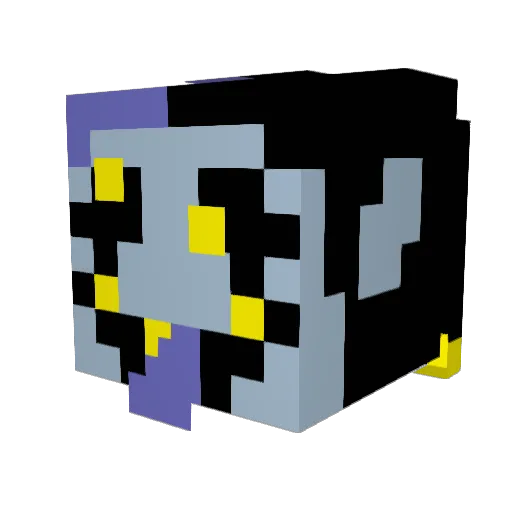 Byoot Minecraft avatar head, 3D render