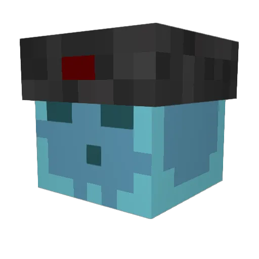 ByrbByrb Minecraft avatar head, 3D render