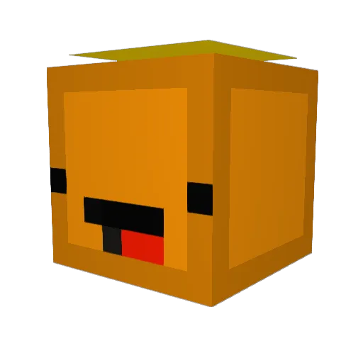 Byrec Minecraft avatar head, 3D render