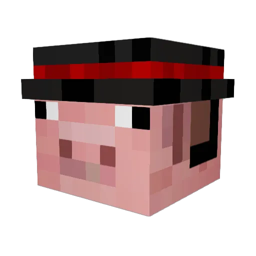 Byrjun Minecraft avatar head, 3D render