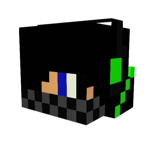 ByrneyBoy Minecraft avatar head, 3D render