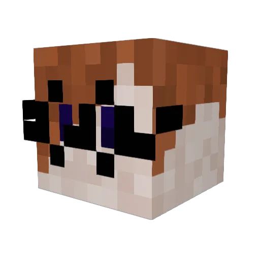 ByronZon Minecraft avatar head, 3D render