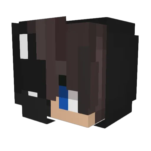 Byron_rlc Minecraft avatar head, 3D render