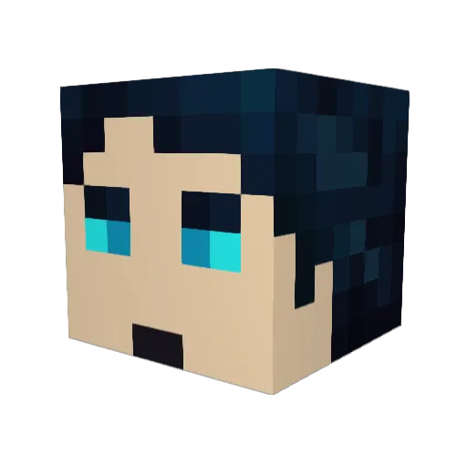 Byrone_V1 Minecraft avatar head, 3D render