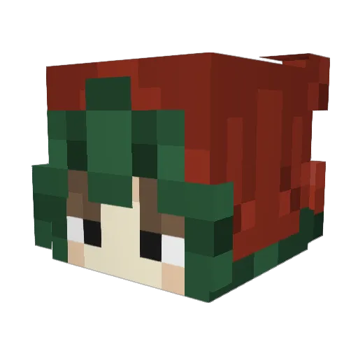 Byronic_Villain Minecraft avatar head, 3D render