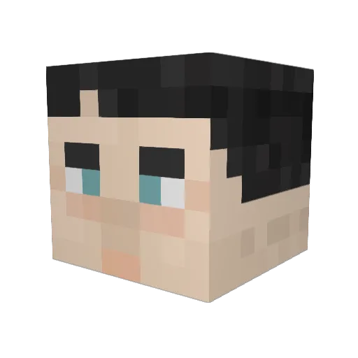 Byronpat Minecraft avatar head, 3D render