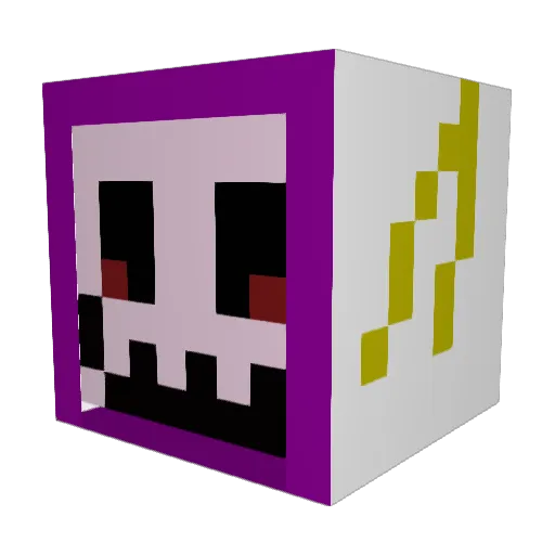 Bysharp Minecraft avatar head, 3D render