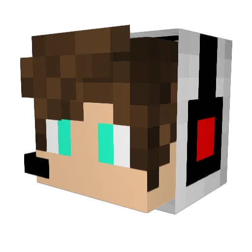 ByteFoolish Minecraft avatar head, 3D render