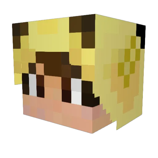 Byte_G Minecraft avatar head, 3D render