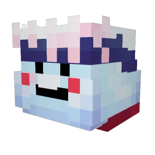 Byxitero Minecraft avatar head, 3D render