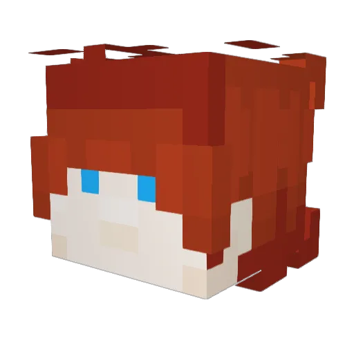 Byyte3D Minecraft avatar head, 3D render