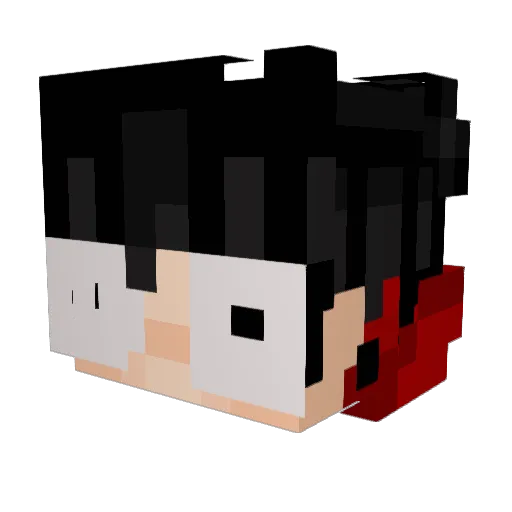 Byzandex Minecraft avatar head, 3D render