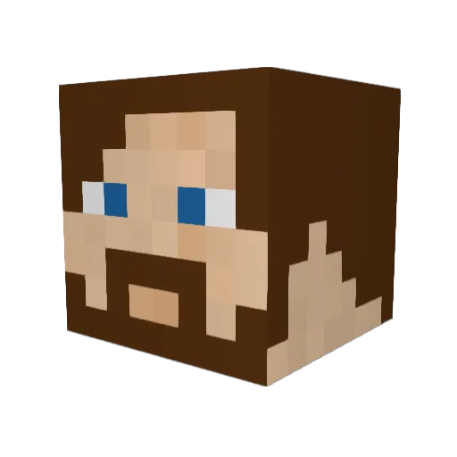 Byzantium53 Minecraft avatar head, 3D render