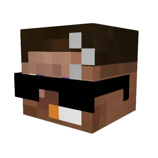 Bz55 Minecraft avatar head, 3D render
