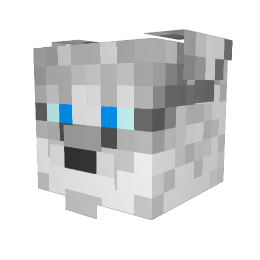 Bzaraticus Minecraft avatar head, 3D render