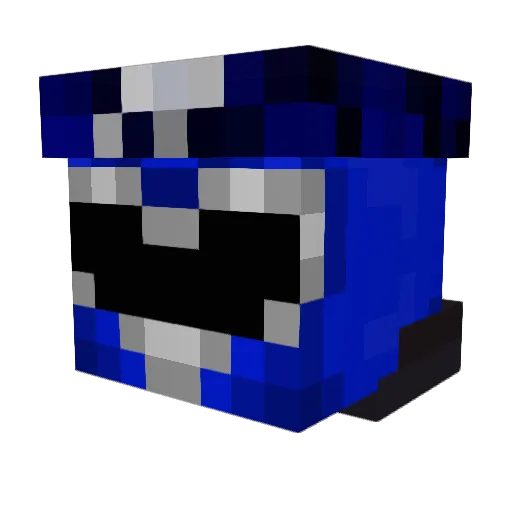 Bzc_ Minecraft avatar head, 3D render