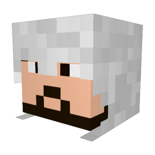 Bzh_Arch Minecraft avatar head, 3D render