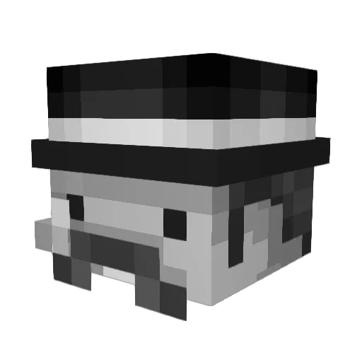 Bzin01 Minecraft avatar head, 3D render