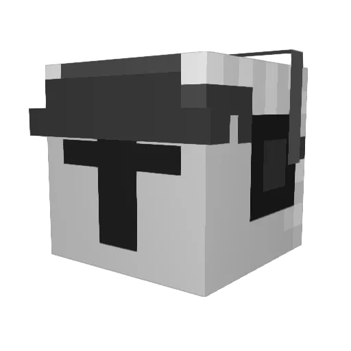 Bzmid14 Minecraft avatar head, 3D render