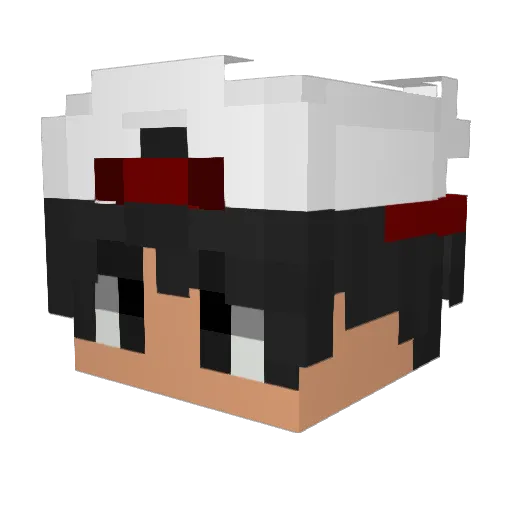 Bzr_ Minecraft avatar head, 3D render