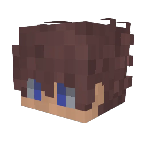 Bzzxckt Minecraft avatar head, 3D render