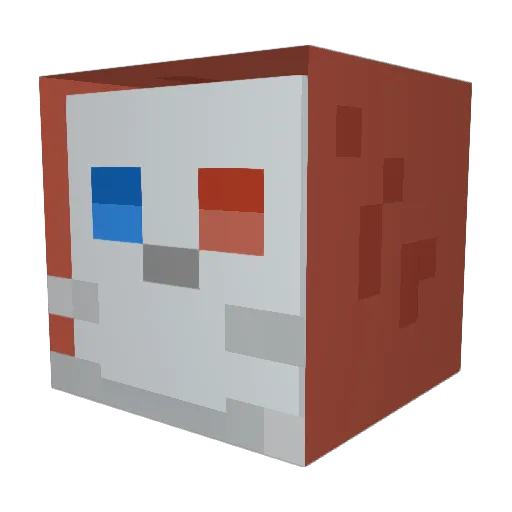 C001p0g Minecraft avatar head, 3D render
