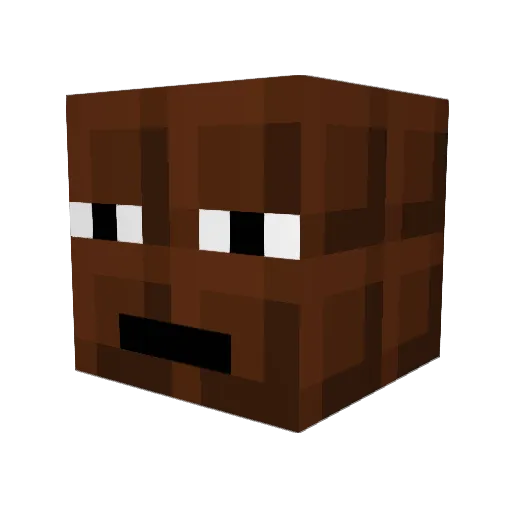 C00K13MONST3R Minecraft avatar head, 3D render