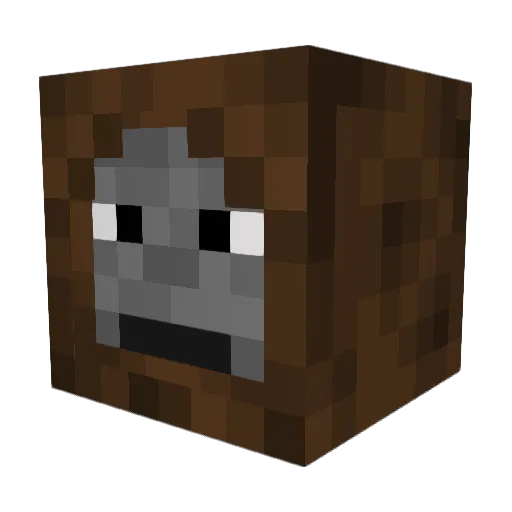 C00KIE_MAN_ Minecraft avatar head, 3D render