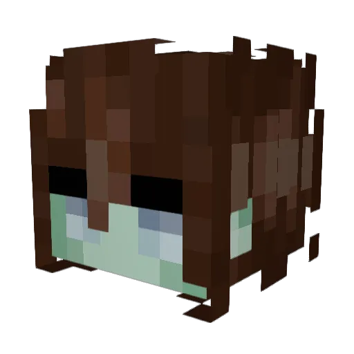 C00kie_kat Minecraft avatar head, 3D render
