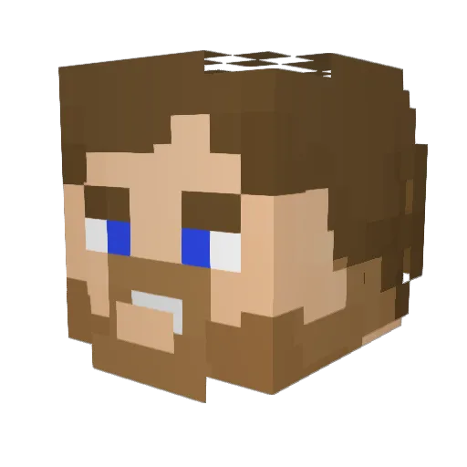 C00ly Minecraft avatar head, 3D render