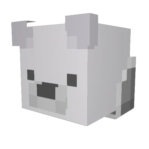 C00pa Minecraft avatar head, 3D render