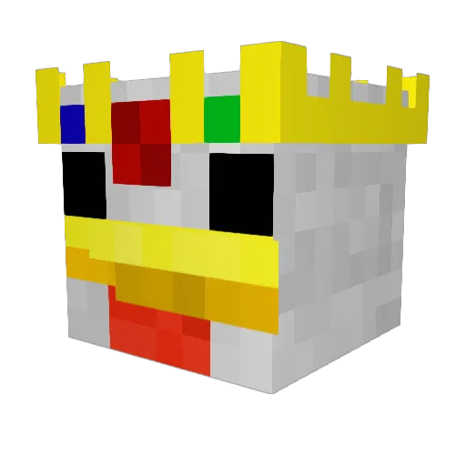 C00perate Minecraft avatar head, 3D render